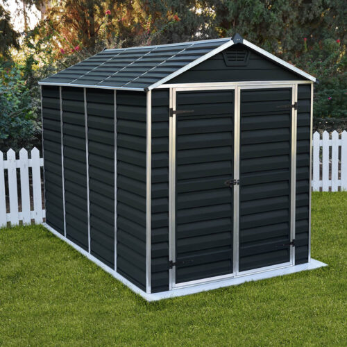 Palram Canopia - Skylight 6ft x 10ft Shed Kit - Midnight Grey